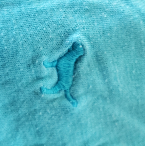 Turquoise/Aqua PINK t-shirt size Large - Picture 4 of 4